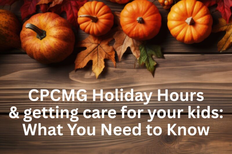 CPCMG announces holiday hours